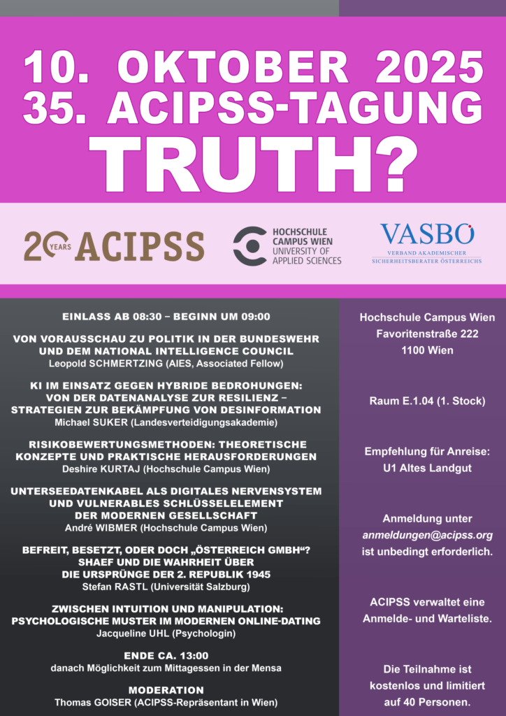 35. ACIPSS-Tagung – Truth?