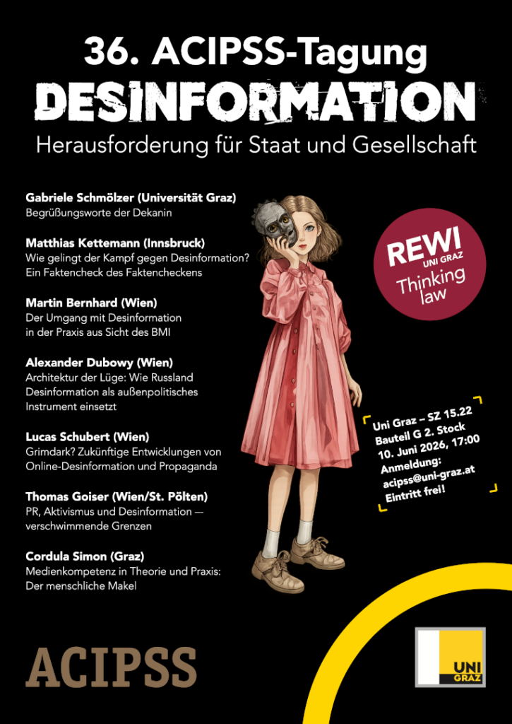 36. ACIPSS-TAGUNG: DESINFORMATION – HERAUSFORDERUNG FÜR STAAT UND GESELLSCHAFT